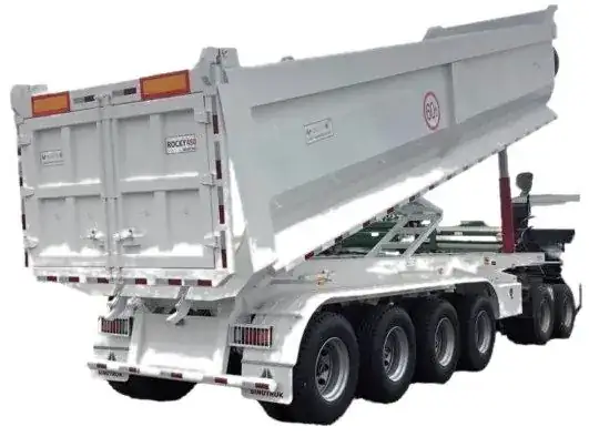 U-shaped dump semi-trailer