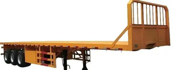 Container flatbed semi-trailer