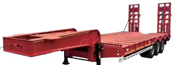 Low-bed semi-trailer