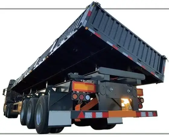 Side tipper (rollover dump) trailer